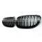 Front grill for BMW 5 Series E60 E61 Single Slat Line Matt black ABS kindly grill for BMW M5 sedan E60 2004-2009