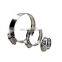 American Style Stainless Steel Ear Worm Drive Hose Clamp Pipe Width Cross Screw