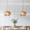 Vintage Japanese LED Pendant Light Dining Room Retro Chandelier Creative Wooden Bedroom Study Pumpkin Art Hanging Lamps