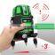 2/3/5 Cross Lines Laser Level Self-Leveling 360 Rotatable Indoor Outdoor Green Radius Alternating Direct Horizontal Vertical