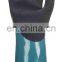 15G Nylon lining with Black and Blue sandy nitrile coated palm Chemical and Cut Resistant Gloves