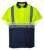 Polyester Hi Vis Workwear Shirt With Custom Logo High Visibility Yellow And Blue Safety Polo Shirt