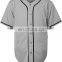 New Oem Custom Baseball shirts full button cheap wholesale plain Baseball jerseys Short