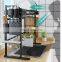 Stainless Steel 2-tier Wall Mounted Folding Dish Drying Rack Punch Freestanding Kitchen Dish Rack