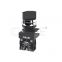 xb2 ip65 22mm black 2 position 10a 1no1nc push button selector switch self locking