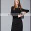 Fashion design handmade pullover collar knit wool sweater for young ladies