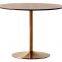 Odyssey brass  wood dining table