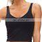 Female longlines sports bras media support yoga bra gym workouts vest