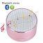 promotion gift speaker with mic mini 3W round led wireless speaker