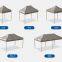 3*3m Pop-up Gazebo Outdoor Waterproof Metal Frame Easy Assemble Heavy Duty Sunshade Portable Party Tent Camping And Wedding Use