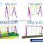 Large stock JT-11907B Outdoor kids swing chair sets garden swing