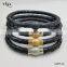 Latest Design Custom Jewelry Clasp Manufacturer Luxury Leather Bracelet Clasp, High Class 316l Stainless Steel Clasp