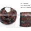 round circle lady warm color strings weave scarf couple knit neck scarves