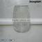 580ml Large Ribbed Customerize Color Logo Glass Candle Holder Tealight Holder