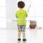 2015 Cute Baby Boys Summer T-shirt & Pants Suit Kids Breathable Absorbent Cotton 2Pcs Outfits