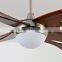 Wooden Blade Antique False Ceiling Fan With LED Light