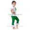 Baby girls short sleeve bowknot+lace ruffle pants baby clothes wholesale price