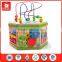 Top Bright EN 71 and ASTM Goge 7 in 1 activity Cube Wholesale Wooden educational toys for kids