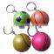 sales promotion rubber sport ball keychain