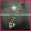 bulk fashion transparent baded and gold alloy hair accessories bridal WHD-020