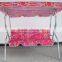 Outdoor romantic leisure patio swing with canopy
