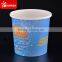 To go paper ice cream tub cups