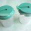 Disposable plastic injection urine cup