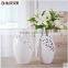 white wholesale hollow out art deco vases for home deco