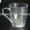 Environmeantal plastic material led flashing cup handle drinking cups for bars parties