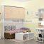 Modern style hidden wall bunk bed couch murphy bed