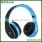 TF /SD card slot FM radio foldable Stereo wireless Bluetooth headphones headsets with mic for PC Laptop mobile