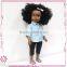 Beautiful black fashion custom vinyl body moveable baby doll
