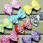 2015 summer fashion lovely wave bowkont hair clip high quality cloth hairclip