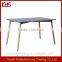 Wood Furniture Square MDF Legs Dining Room Table