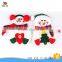 hot sale snowman fork and knife holder pocket smile cutlery pouch for kids