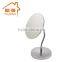 Oval free standing glass makeup mirror