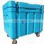 Roto-molded 340L dry ice cooling container cooler box with wheels