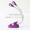 Two arms 4pcs LED high brightness eyeshield clip music stand light