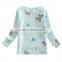 (F5272) blue nova brand baby girls t shirts printed elsa girls casual t shirts children clothing wholesale