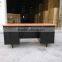 Steel Office Computer Desk with double pedestal and steel drawer