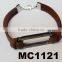 truth plain cowhide braided handmade leather bracelet with owl beads charm