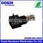 straight black plastic bnc male connector pcb mount