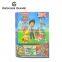Customized cardboard puzzle jigsaw in book sharp box