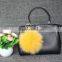 Fancy New Arrival Fox Fur Ball Keyring Luxurious Wholesale Fox Fur Mini Keychain for car kry/handbag
