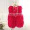 New Fashion Custom Women Winter Beautiful Genuine Mongolian Lamb Fur Vest