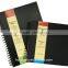 A4/A5/A6 hardcover PVC paper cover sketchbook in spiral