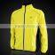 Breathable Cycling Yellow Waterproof Jacket Waterproof with Glance Article Design for Men