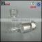 5/8/10/12/15ml round shape silver dropper glass tube bottle high quality packaging personal care