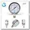 High quality all stainless steel industrial bourdon turbo psi gauge with bottom mount