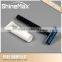 Plastic twin blade safety razor disposable shaving razor